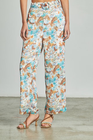 Rechte Broek Hoge Taille - Hemelsblauw
