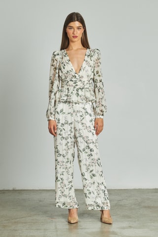 Rechte Broek Hoge Taille - Kaki