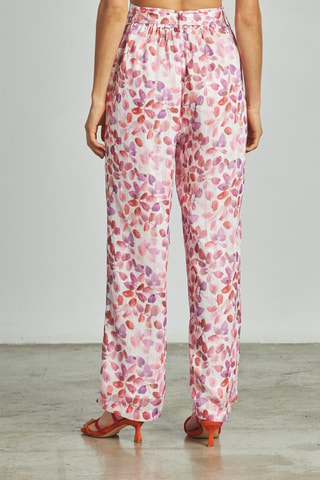 Rechte Broek Hoge Taille - Roze