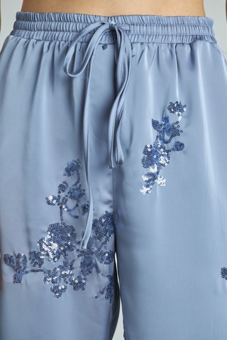 Rechte Broek Hoge Taille - Hemelsblauw
