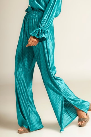 Broek Hoge Taille - Turquoise