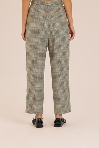 Rechte Broek Hoge Taille - Beige en Kaki