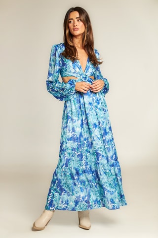 Lange jurk - Blauw