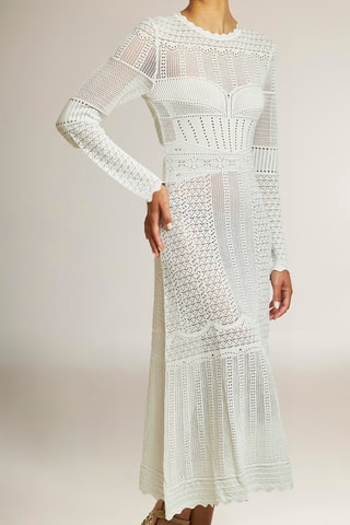 Midi-jurk. Wit