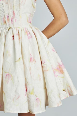 Skaterjurk van linnen- Wit