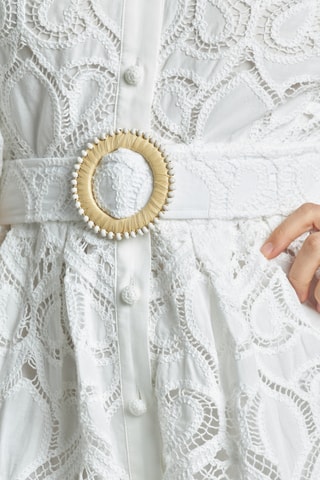 Blouse-jurk Wit