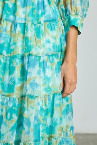 Midi-jurk. Turquoise