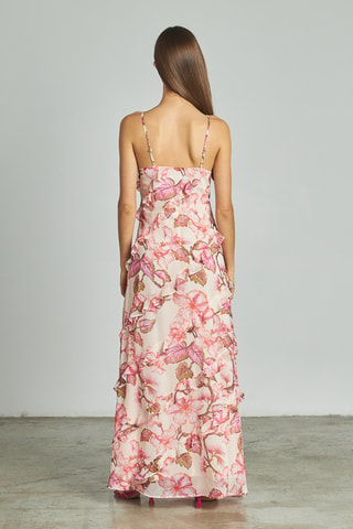 Jurk met Ruches- Roze