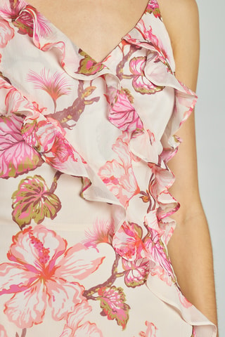 Jurk met Ruches- Roze