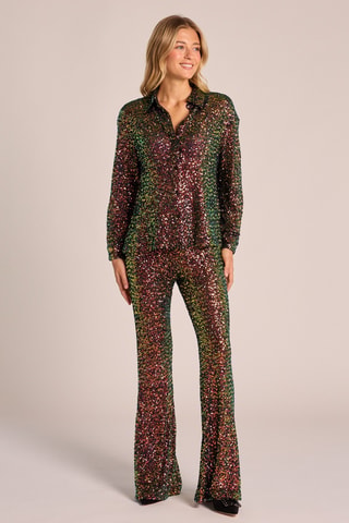 Blouse- Donkergroen en Bordeauxrood