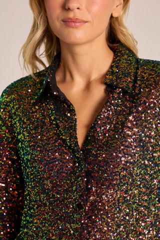Blouse- Donkergroen en Bordeauxrood