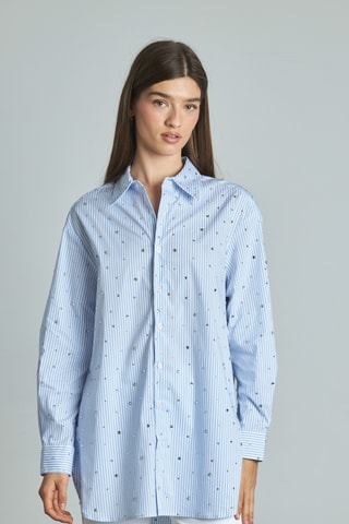 Blouse- Hemelsblauw