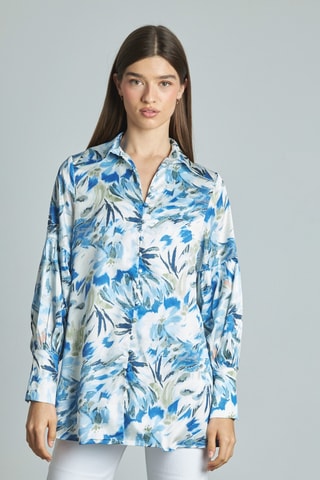 Blouse- Kobaltblauw