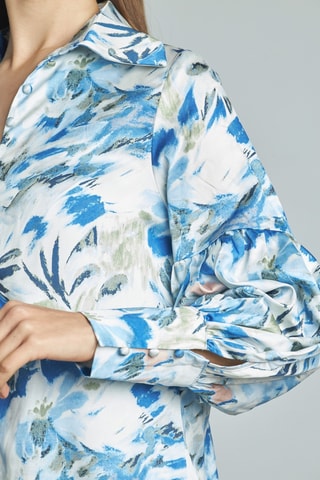 Blouse- Kobaltblauw