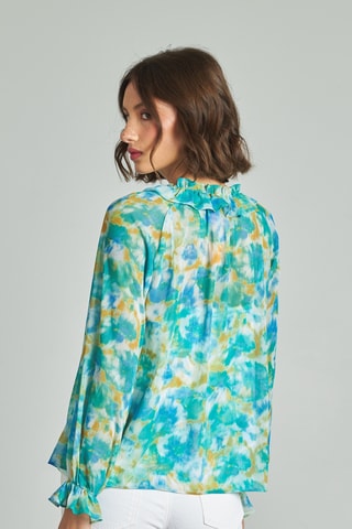 Top. Turquoise