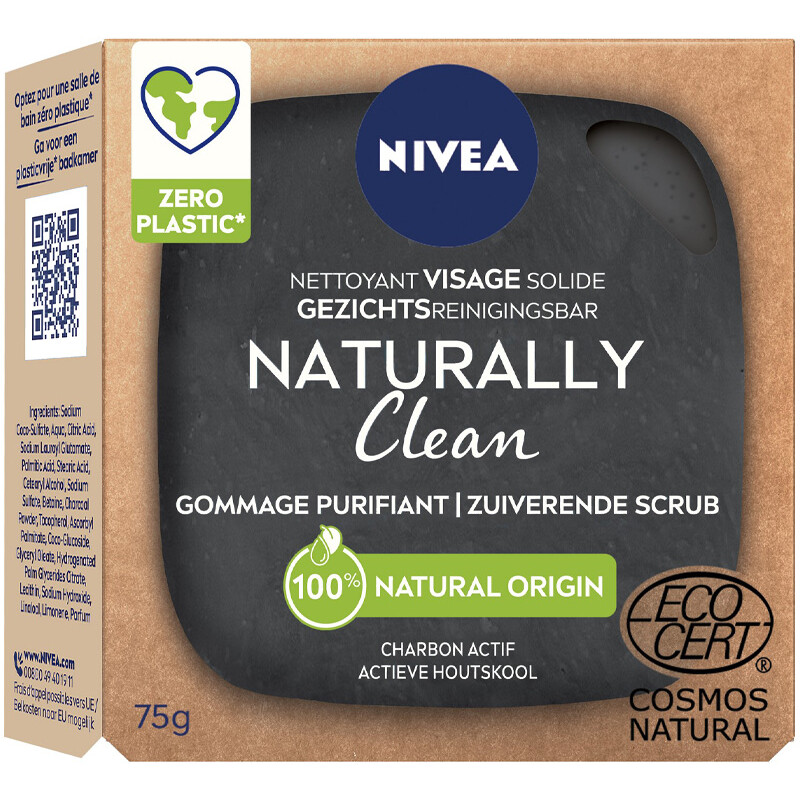 Gommage solide purifiant - Naturally Clean - Visage - 75 g