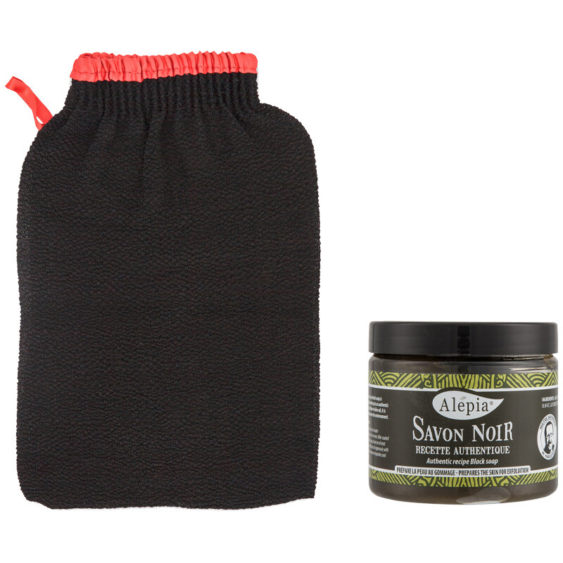 Gommage suprême - 3 gants & 3 savons noirs