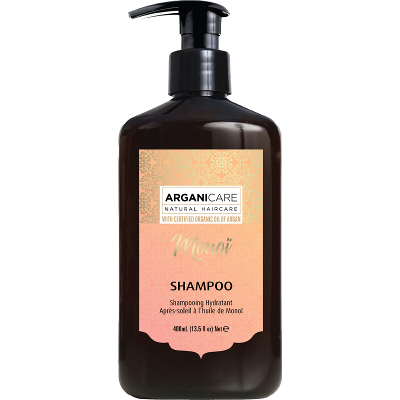Shampoing hydratant après-soleil - Huile de monoï - Cheveux fragilisés - 400 ml
