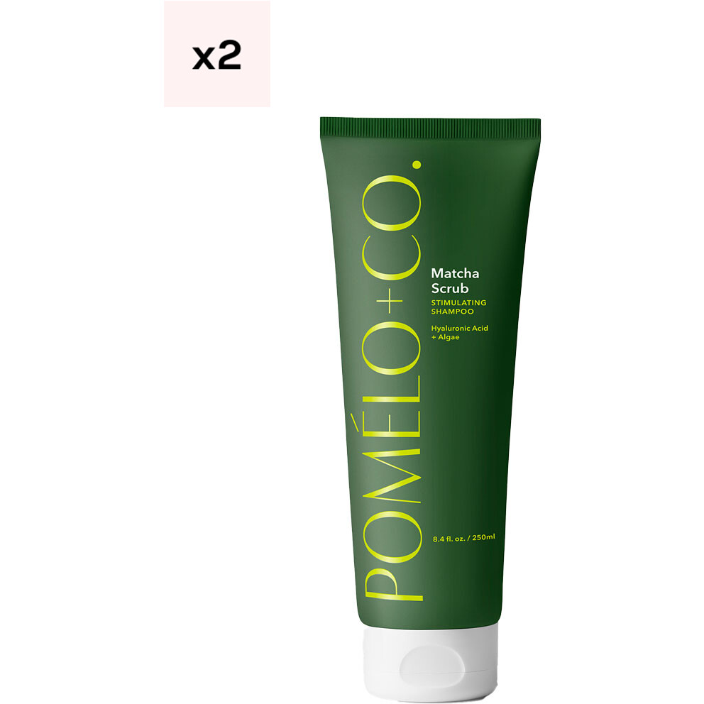 Duo de shampoings exfoliants - Tous types de cheveux - Matcha Scrub - 2 x 250 ml
