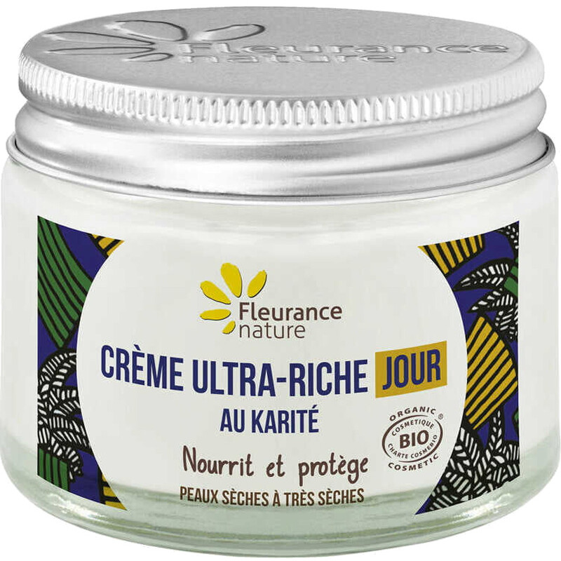 Crème de jour ultra-riche bio - Karité - Visage - 50 ml